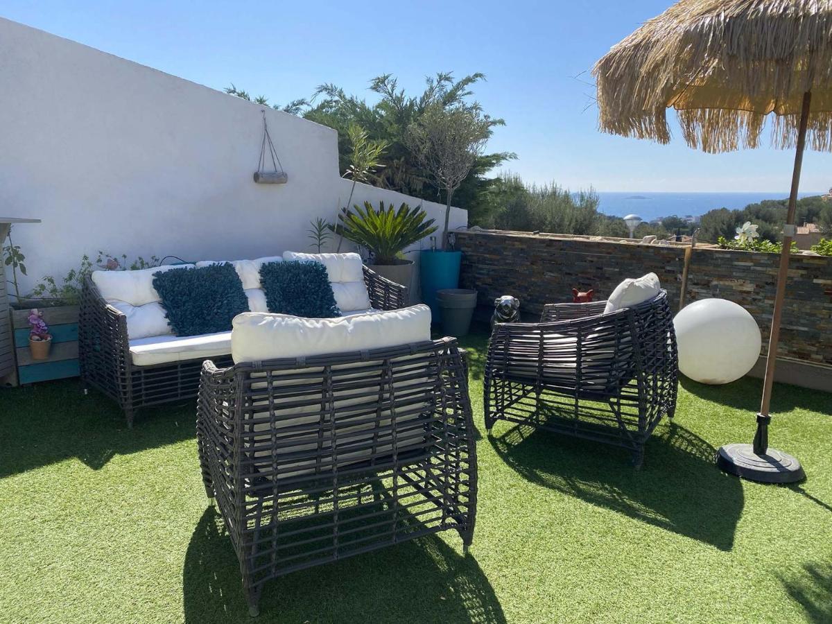Vuemer Bandol - Grande Terrasse De 45M2 Vue Mer Piscine Parking Exterior photo